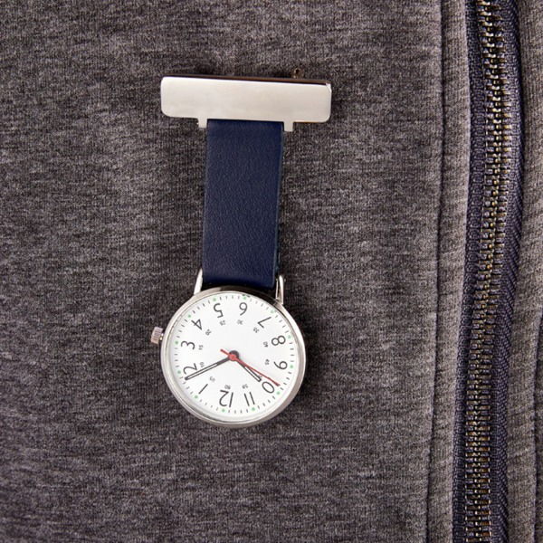 Fashionabla watch för sjuksköterskor exakt tidskontroll Watch Leather Blue
