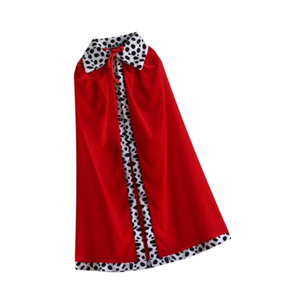 1/2 King Cape King Robe Cloak Kostymtillbehör för maskerad 90cm for Kids 1Set