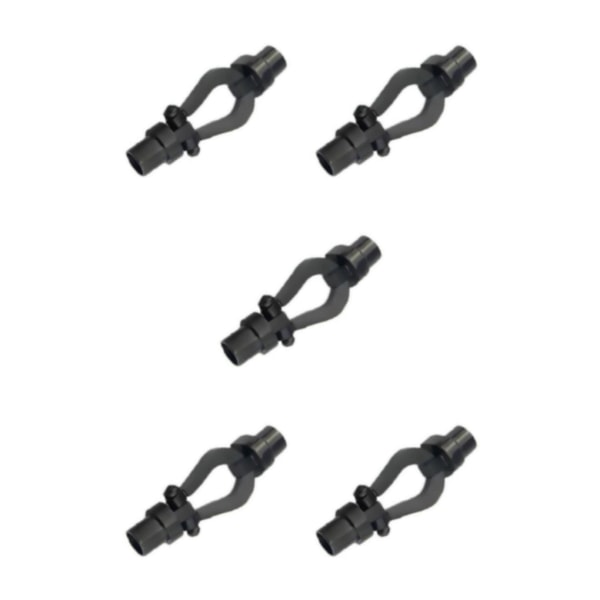 1/3/5 armbandsanslutningsspänne för utbyte av DIY-bearbetning Black Inner hole 0.52cm 5Set