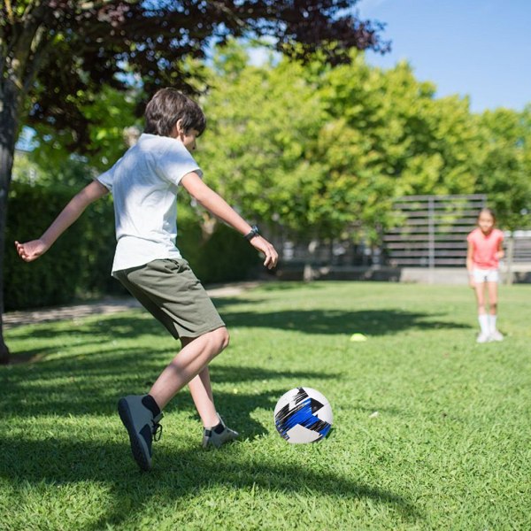 Officiell fotbollsboll i storlek 5 för match och träning Fotboll Mjuk White green