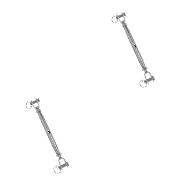 1/2/3/5 Rostfritt stål med stängd kropp Spännespänne Jaw vajer Silver M8 2Set