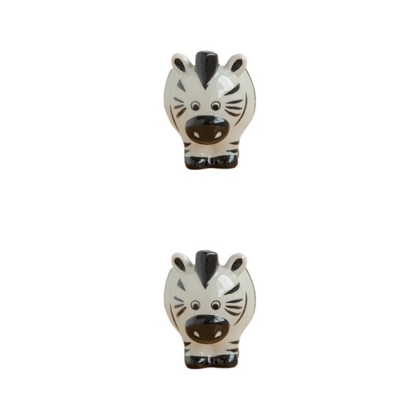 1/2/3/5 Keramik tecknad kruka - liten keramisk växtkruka zebra 2PCS