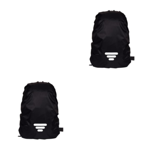 1/2/3/5 Vattentät cover för campingvandring utomhus Black 3 Bars M 2Set