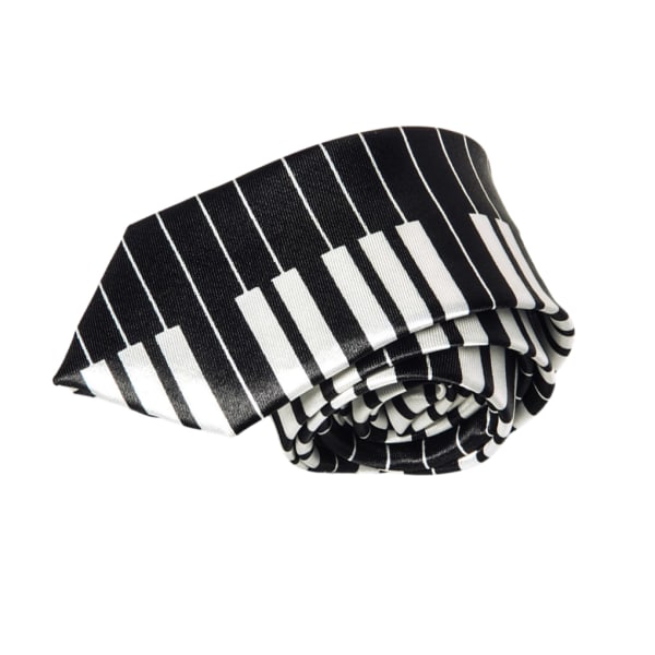 Universal Match Men Piano Keyboard Tie för flera användningsområden Klassisk A