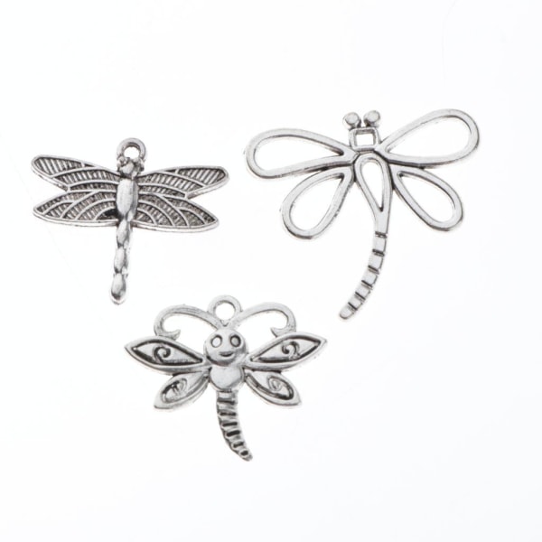 1/3/5 13st Tibet Silver Dragonfly För Charms Hängen Smycken 1Set