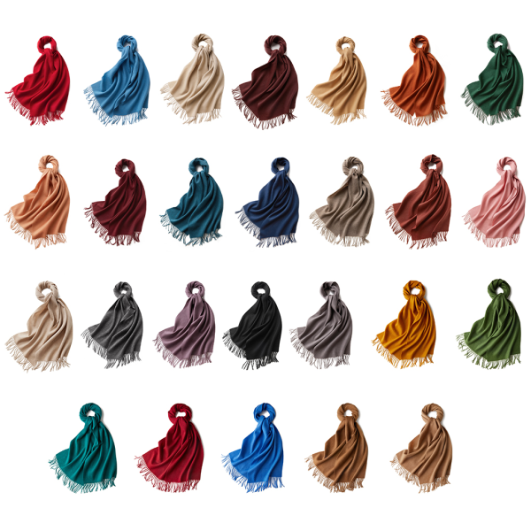 1/2/3 unisex halsduk med fransar Varm och mysig tubscarf för brown 1Set