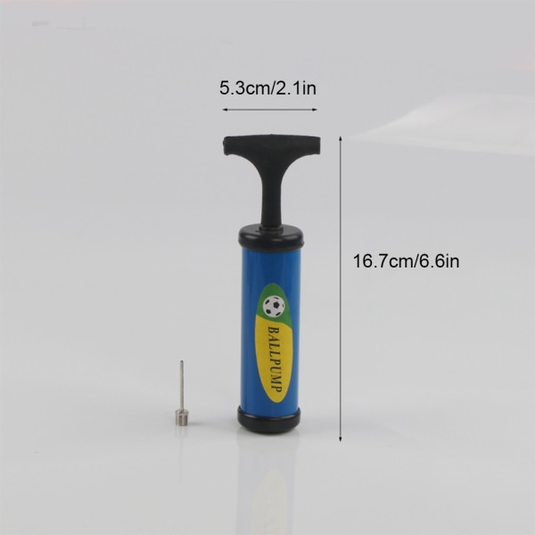 1/2/3/5 Uppblåsbar boll med nålballongverktyg Air 6inch blue+needle 1 Pc