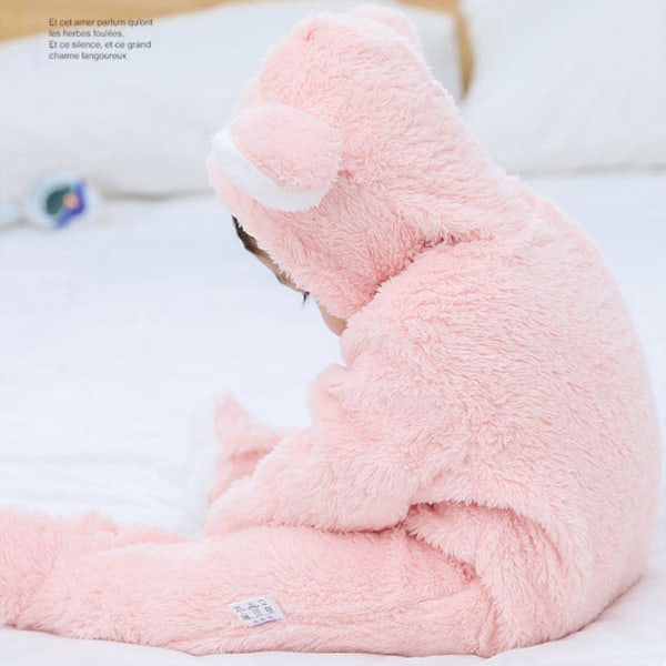 Baby i bomullsflanell värmer och håller sig mysiga hela vintern pink-59cm