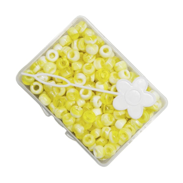 1/2/3/5 210 st 5 mm Candy Color Dreadlock Beads Muddar Hårfläta Yellow 8 x 5mm 5Set