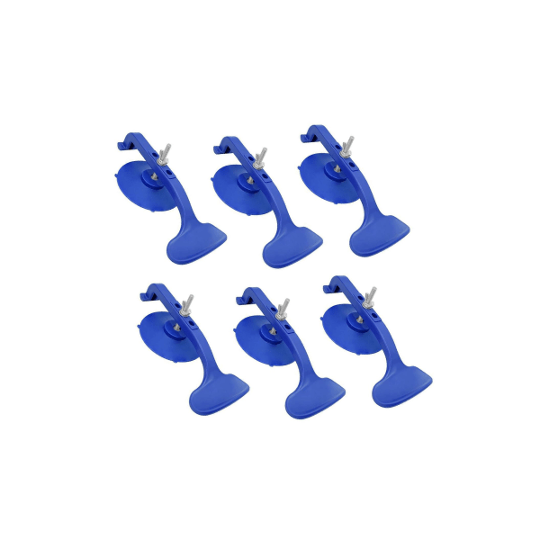 6x högpresterande sugklämma Set Lätt att använda Blue Quick