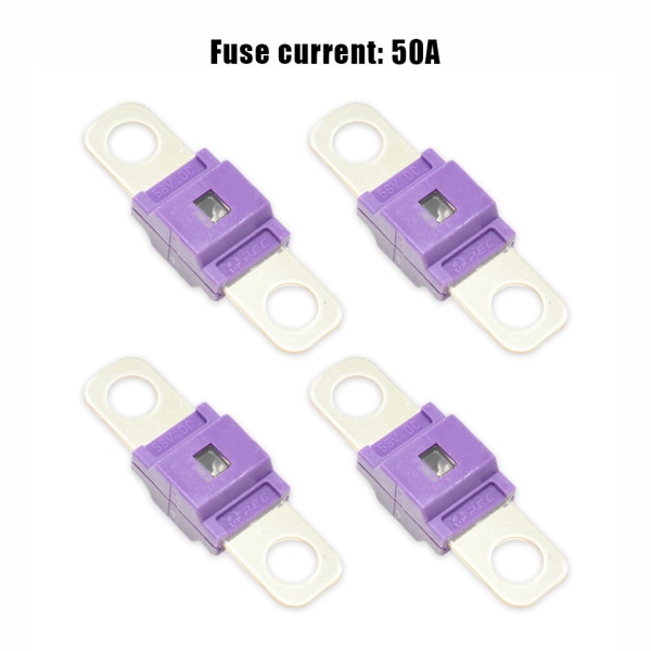 1/2/3/5 4 stycken plastisolator för högströmssäkring bred purple50A 8*4CM,4pcs 1 Pc