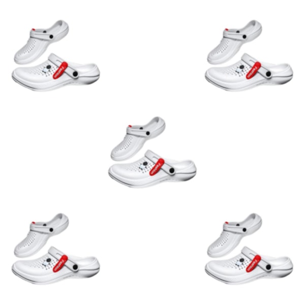 1/2/3/5 Sandaler Casual Water Shoes EVA Hole Non-slide Home Beach White 40 5PCS