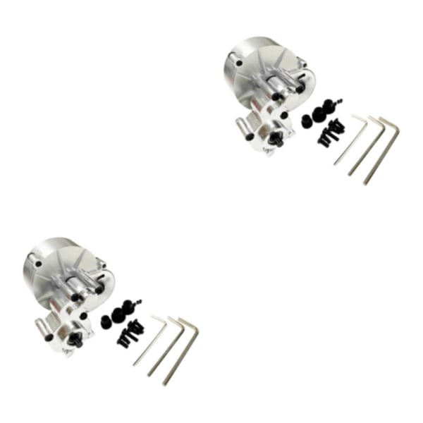 1/2/3/5 Metal Transmission Växellåda Motorväxel För 1/10 Axial Silver 2Set