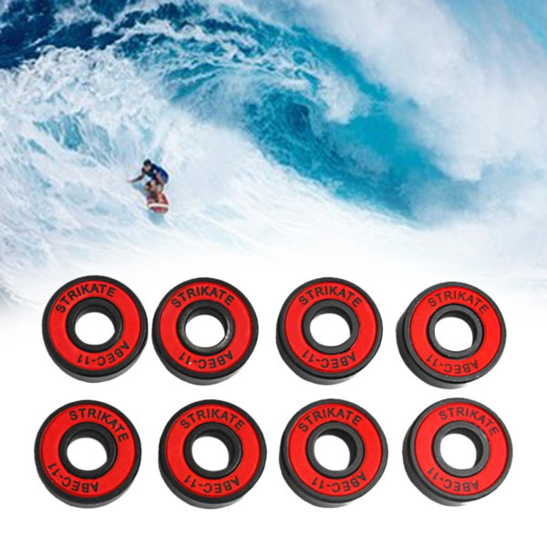 1/2/3/5 8st Skateboardlager 8mm Precision Storlek ABEC-11 för Red 22mm 1Set