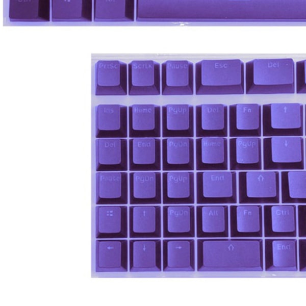 1/2 PBT Keycaps Anti-Mini för 61 64 68 71 82 84 Layouttangentbord Purple 35x15x2cm 1Set