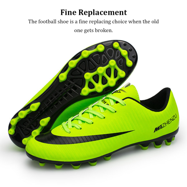2 delar gummifotbollssko Bärbara sportfotbollsskor Green Size 42