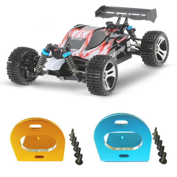 RCGOFOLLOW Motorfäste Justerbart Rc-motorfäste för 1/18 Wltoys Silver