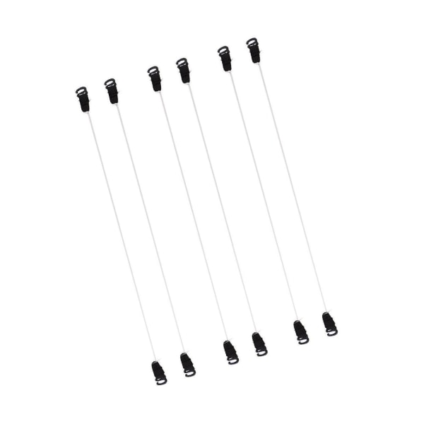 1/3/5 3 par Elastic Fish Line Nylon med krok för hår Black XL 1Set