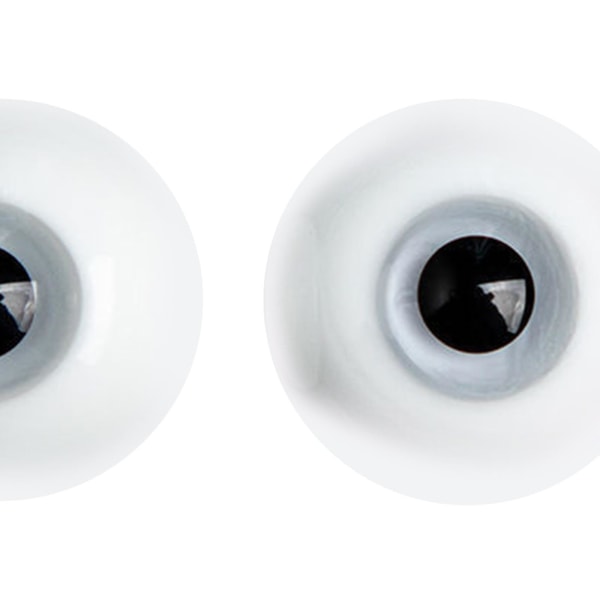 1/2/3/5 2x Doll Eyes Wiggle Eyes för Halloween rekvisita Skulptur White diameter 6mm 1Set