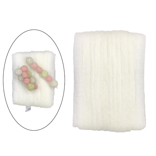1/3/5 Löslig Pva Mesh Bait Storage Bag Tackleutrustning White 37mm 1Set