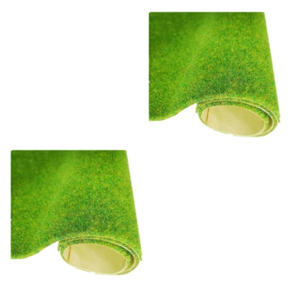 1/2/3/5 PVC Lågt underhåll konstgräs gräsmatta för realistisk 138 grass green 2Set