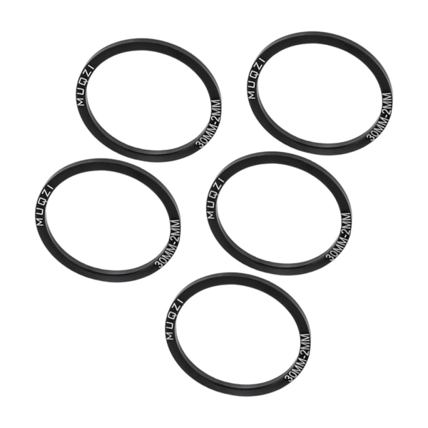 1/2/3/5 5x Cykel Bottenfäste Packning Bricka BB Spacer Reparation Black 30MM T2MM 5Set