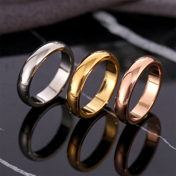 1/2/3/5 Vuxna Ceremoni Ring Legering Modern Ringar Dekoration Rose Gold Size 9 5PCS