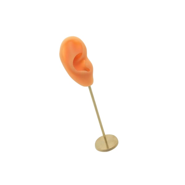 1/2/3 Örhänge Display Stand Human Ear Model Stud Holder Showcase Right Normal Skin Height: 18cm 1Set