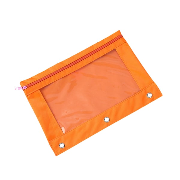 1/2/3/5 Bärbar dragkedja för förvaring av filer och dokument Orange 1Set