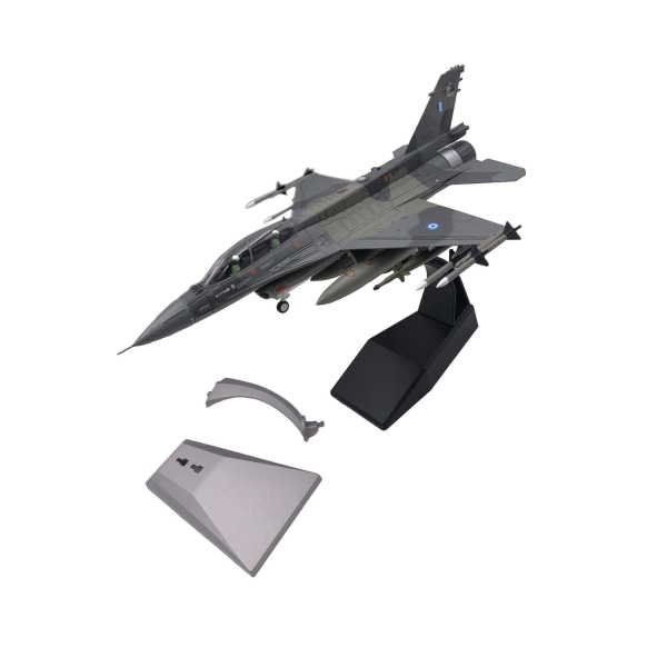 Legering 1/72 F16D Fighter Model med Display Base Samlarföremål för
