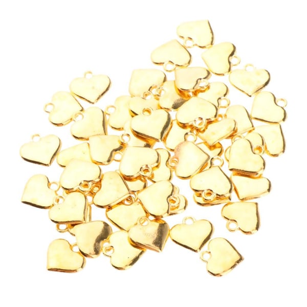 1/2 50 st Vintage kärlek hjärta form halsband armband hänge Gold 1Set
