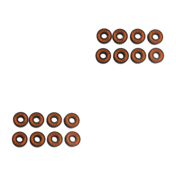 1/2/3/5 8st Skateboardlager 8mm Precision Storlek ABEC-11 för Orange 22mm 2Set