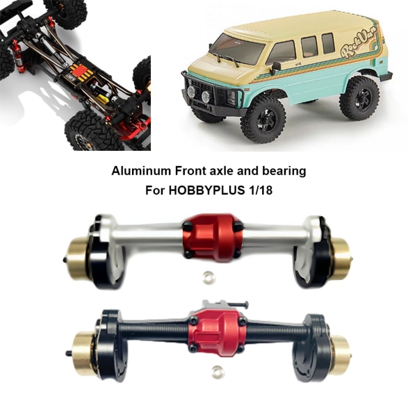 1/5 bakre portalaxel för 1/18 HOBBYPLUS 4WD CR18P larvband Black 1Set