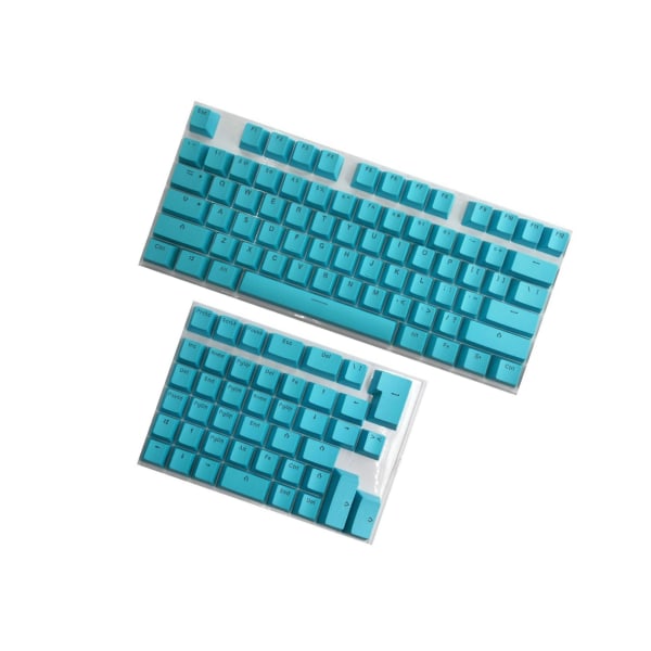 1/2 PBT Keycaps Anti-Mini för 61 64 68 71 82 84 Layouttangentbord Blue 35x15x2cm 1Set