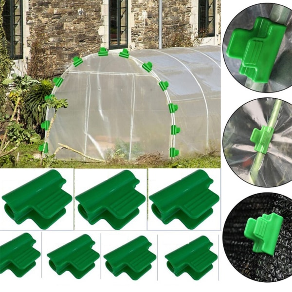 48 stycken pekskärm växthusklämmor för enkel användning och 19mm