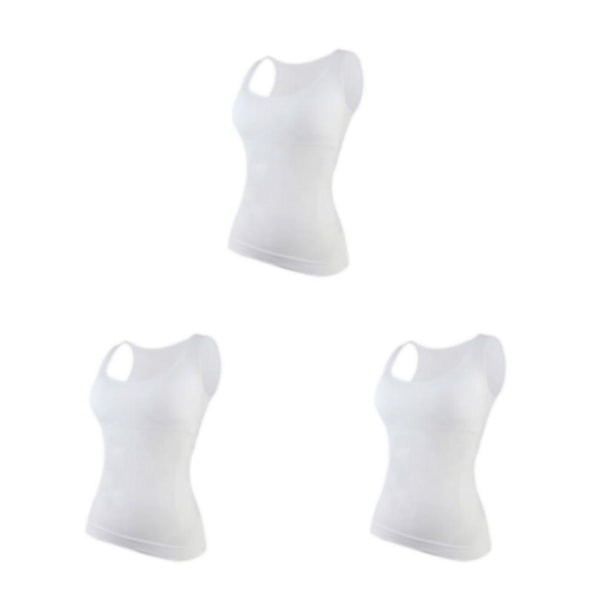 1/2/3 Damväst Fitness Bröststöd Toppar Andas White M 3PCS