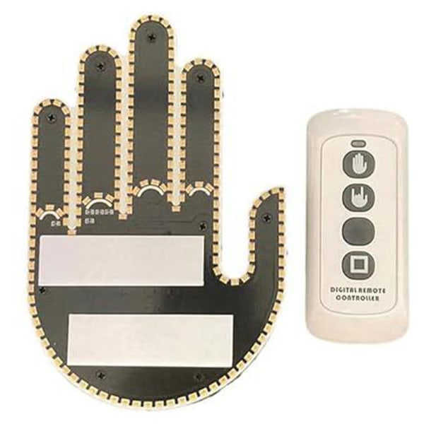 Akryl Finger Gest Ljus Belys väg med fjärrkontroll