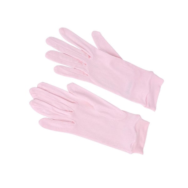 Långa handskar med delikat spetsfinish i siden för eleganta bröllop pink