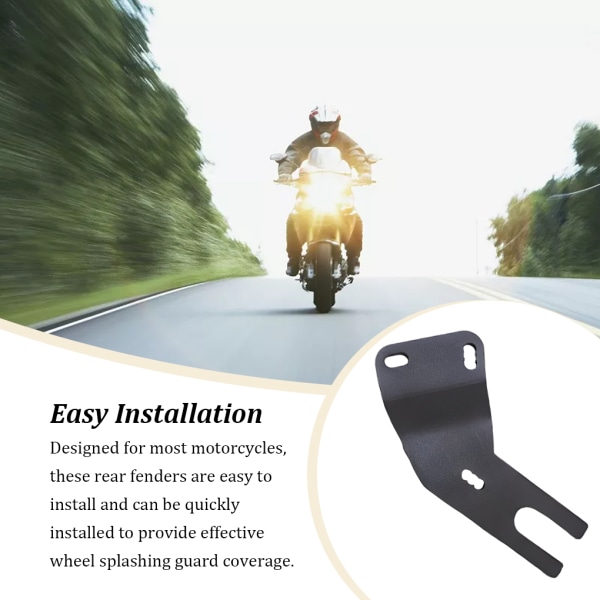 Universal Motorcykel Bakskärmar Förhindrar stänk av däck | E
