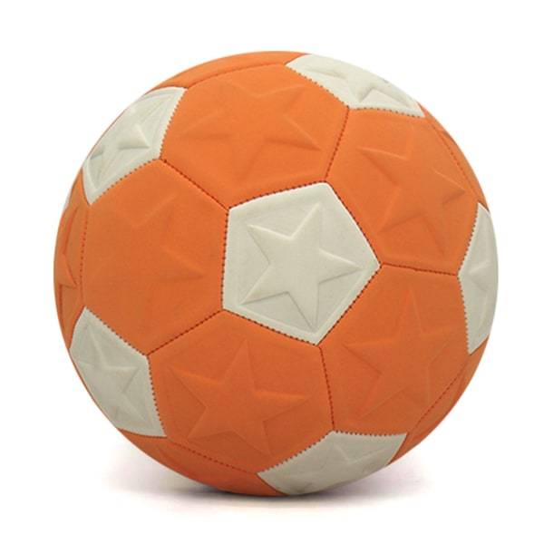 Orange sparkresistent fotboll för utomhussportsentusiaster Pentagonal orange wh