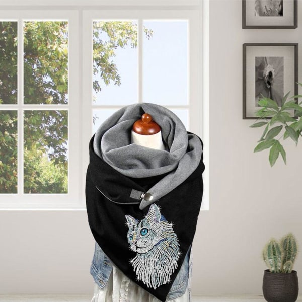 1/2/3/5 Halsduk Halsduk Casual Retro Style Head Wrap Halsduk Cat 175CM 1Set