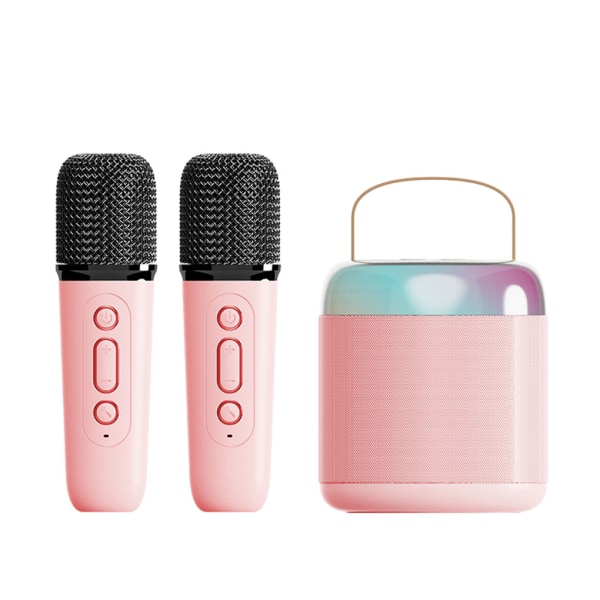 1/2/3 ABS High-fidelity-ljud Bluetooth trådlös bärbar 2microphone pink 1Set