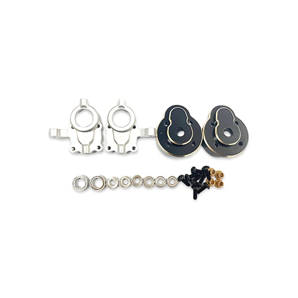 1/5 4pack/lot Styrnavshållare Mässing motvikt för 1/18 Silver 1Set