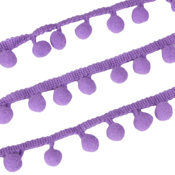 Fashionabla och praktiska bandtrim för gör-det-själv-hantverk 5 Yards Pom Purple