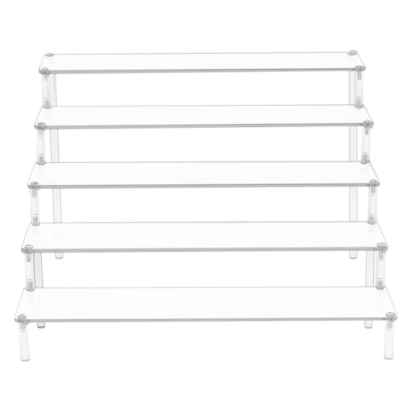 1/2 Acrylic Display För Riser Stand Parfym Cosmetics Holder Clear 39.5x41.5cx25cm 1Set