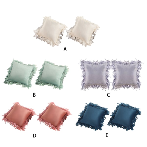 2st/ set Kuddfodral Set med osynlig dragkedja för att leva Beige