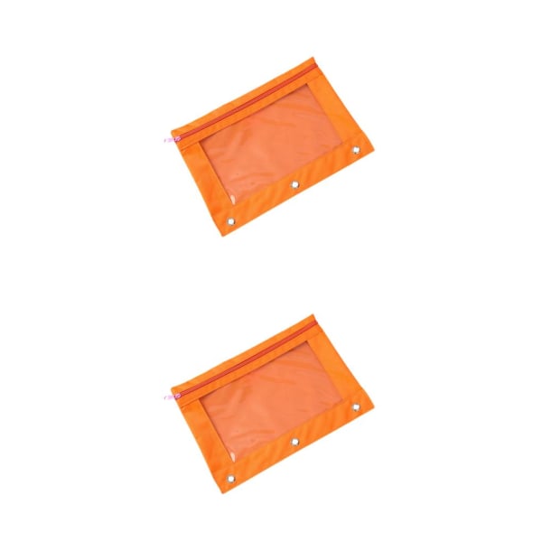 1/2/3/5 Bärbar dragkedja för förvaring av filer och dokument Orange 2Set