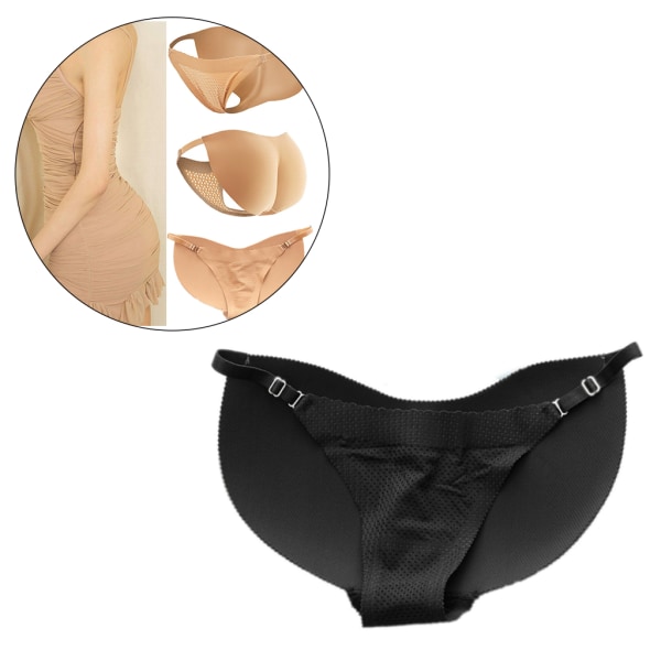 1/2 Kvinnor Full Body Fake Ass Padded Buttock Enhancer För Shaper Black L 1Set