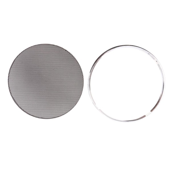 1/2/3/5 Högtalare Dekorativ cirkel Cover Galler Mesh Black 4 Inch 1Set