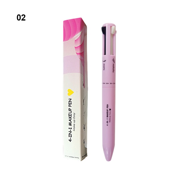 Makeup Made Easy Eyebrow Pencil Lip Liner Highlighter Pen 02